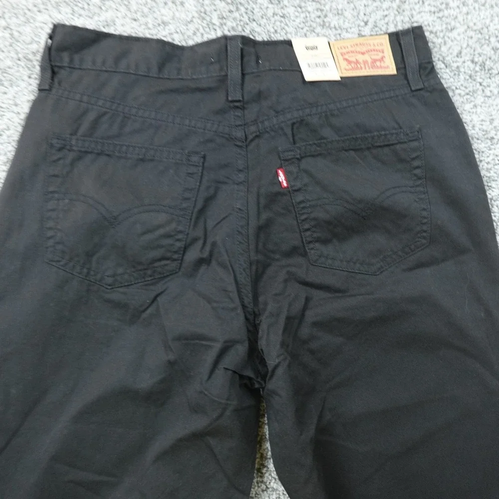 NEW Levis Jeans Mens 31 Dark Black Denim Pants 80s Mom Jean High Rise Tapered